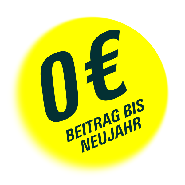 0 € Beitrag bis Neujahr